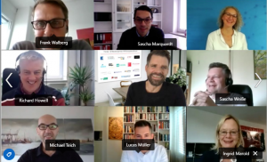 Ingrid Marold, Arne Gels, Frank Walberg, Richard Howell, Susanne Meiners, Jürgen Clemens, im Web-Forum